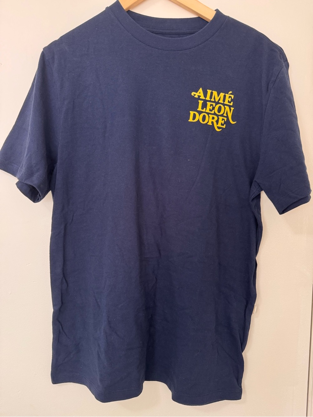 Aimé Leon Dore Navy Logo T-Shirt Made in Canada Size M